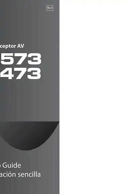 yamaha雅马哈RX-V573_RX-V473 Easy Setup Guide